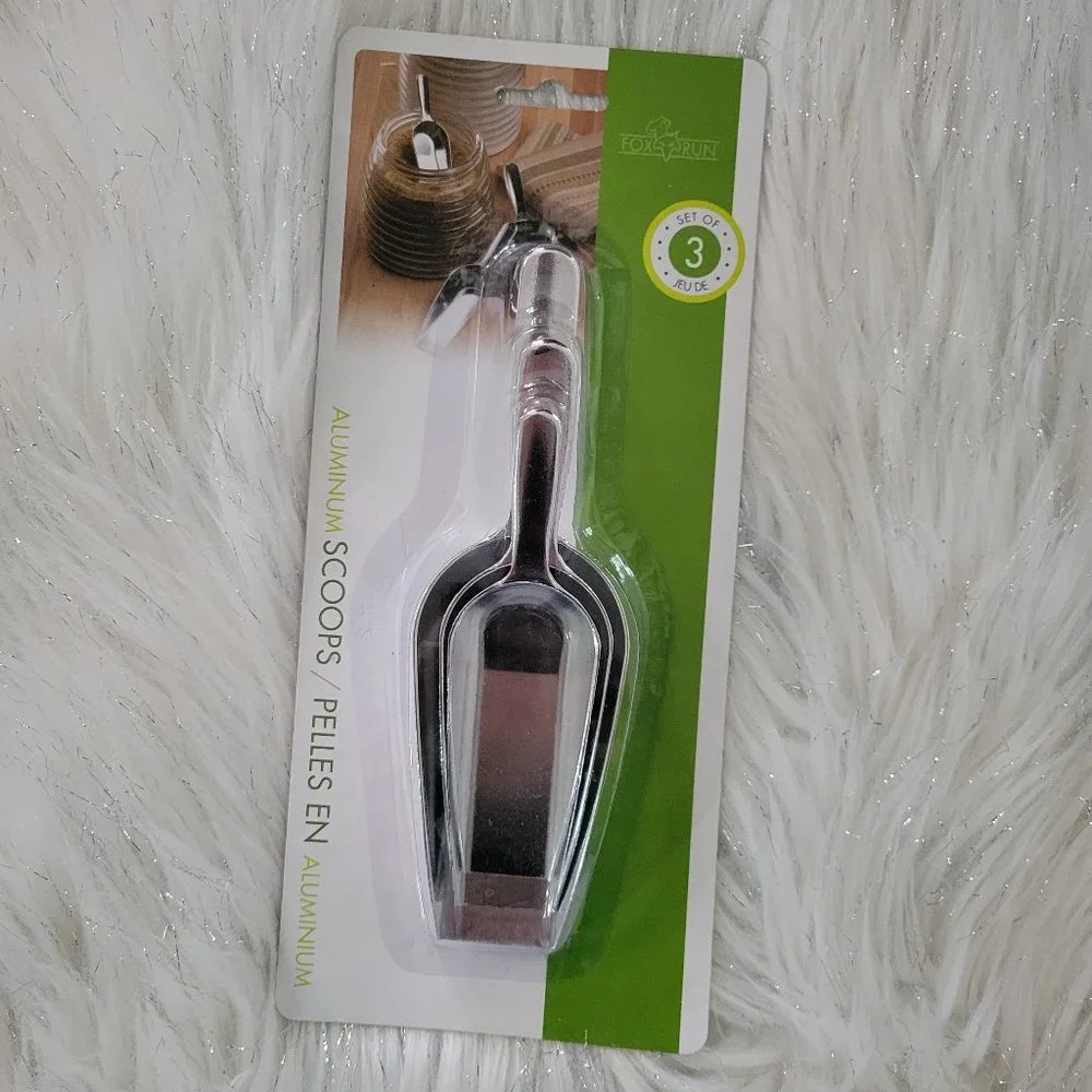 Set of 3 Aluminum Scoops